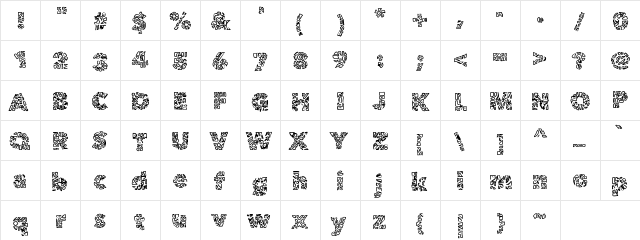 RGSpotch Medium  glyph index
