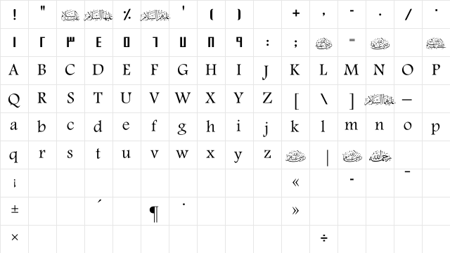 SC_SHMOOKH 01 REGULAR  glyph index