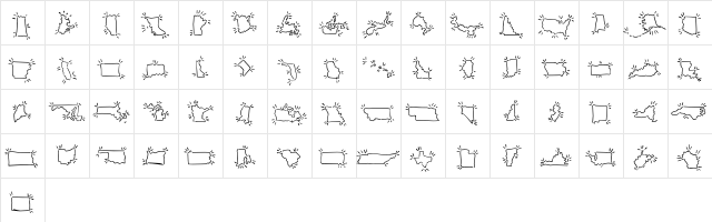 MiniPics BorderlineSpurt  glyph index