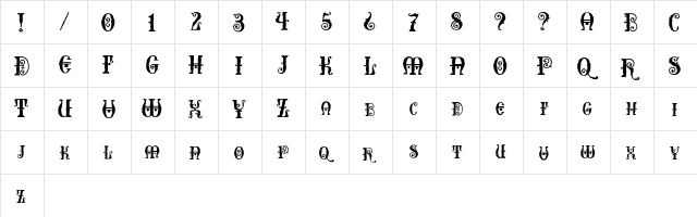 Erotokritos Regular  glyph index