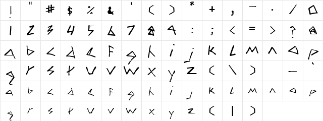 Craft Regular  glyph index