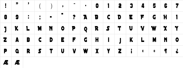 Distant Galaxy Condensed Regular  glyph index