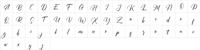 Margaritha Tropicana FREE Regular  glyph index