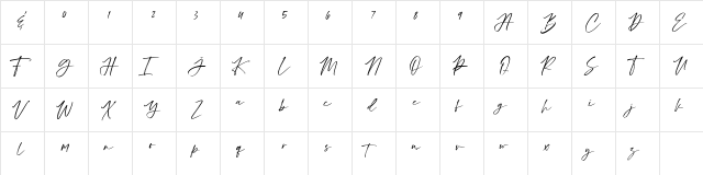 Houstiny Demo Regular  glyph index