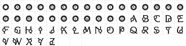 LMS You Are My Sunshine Regular  glyph index