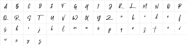 Brotthers Free Regular  glyph index
