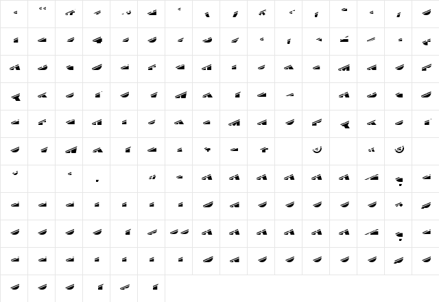 Xylitol Stripe  glyph index