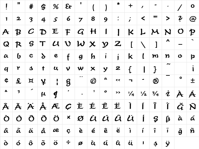 00826 Regular  glyph index