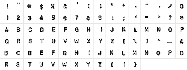 ChromosomeHeavy Regular  glyph index