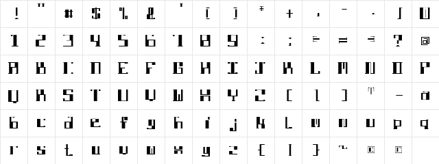 DBE-Lithium DBE-Lithium  glyph index