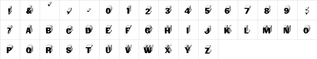 Salter Regular  glyph index