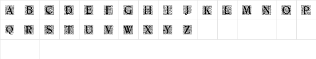 Decorative Initials 3 Regular  glyph index
