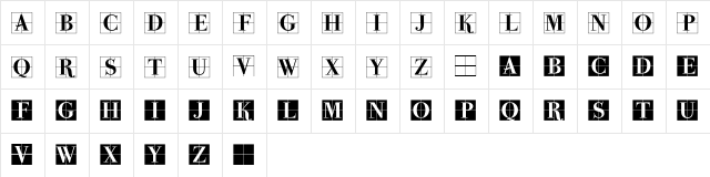 ParmaInitialenMK Regular  glyph index