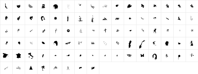 Loosydings Expert Regular  glyph index