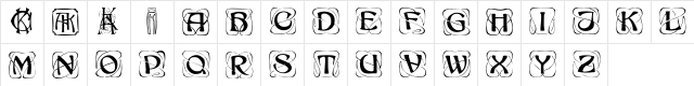 KhachaturianCaps Regular  glyph index