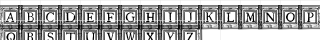 QuaNauticale_Initials_No1 Regular  glyph index