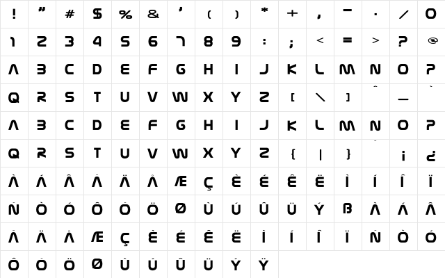 Nasalization Regular  glyph index
