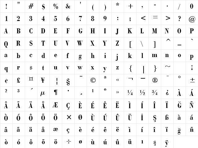 00379 Regular  glyph index