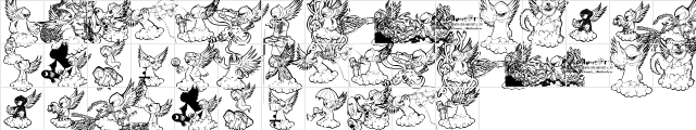 RidiculousArts Regular  glyph index