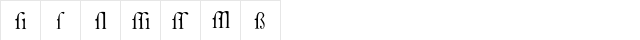 CaslonQ Regular  glyph index