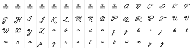 Landscape Land PERSONAL USE Regular  glyph index