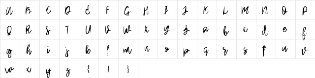 Arthard Regular  glyph index
