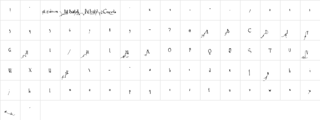Spijker 08 Semi-condensed Regular  glyph index