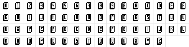 mahjong toy block Regular  glyph index