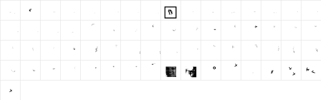 Mega Family2  glyph index