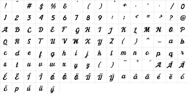 Khadija New Khadija New  glyph index