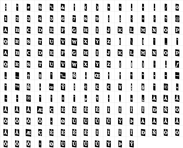 a_TrianglerCmDn Regular  glyph index