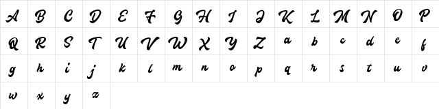 Houstander Demo Regular  glyph index