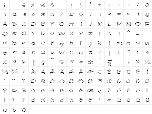 FZ HAND 21 SPOTTED EX Normal  glyph index