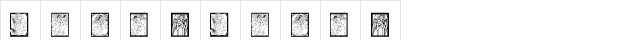 KR Fantastic Angels Regular  glyph index