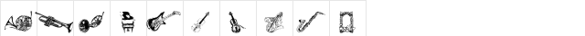 Destiny's Music Dings Regular  glyph index