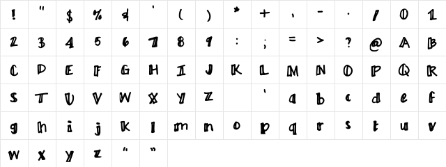 Ayme one-sided outline sided outline  glyph index