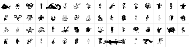 ZeitGuys Medium  glyph index