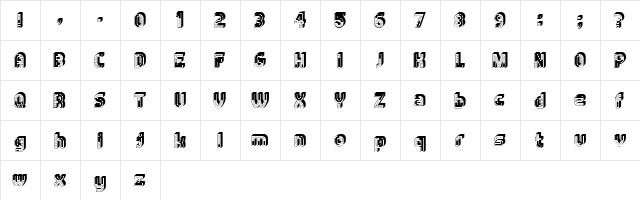 Builder Regular  glyph index
