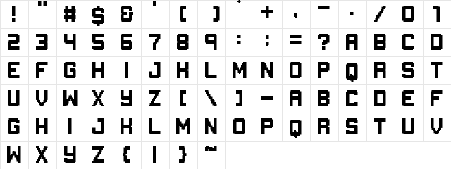Gameplay Regular  glyph index