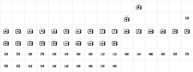 Innocuous Font Regular  glyph index