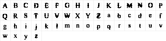 FLW Demo Normal  glyph index