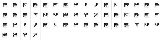 Lobby Hollow Regular  glyph index