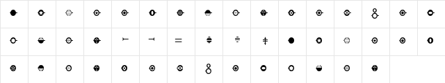 Aeos Attachments  glyph index
