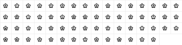 Night Dreams Light Regular  glyph index