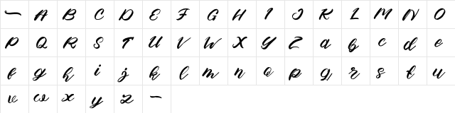 Apem Regular  glyph index