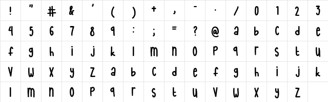 internet friends Medium  glyph index
