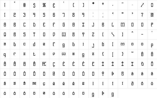 Goose Bumps II BRK Normal  glyph index