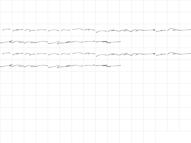 SwashPersonalUseOnly Regular  glyph index
