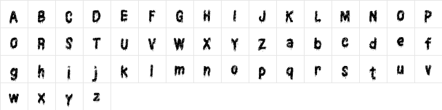 Assassin FREE Regular  glyph index