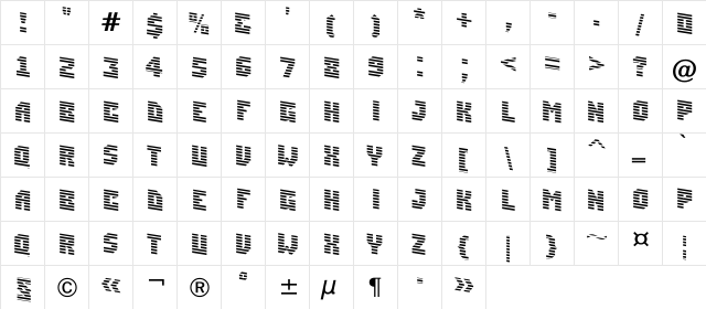 a_SimplerMrnDn Regular  glyph index